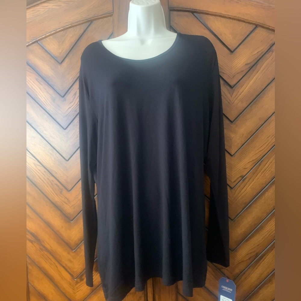 Cherokee workwear black long sleeve tee XL